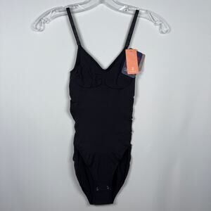 NWT FeelinGirl Women's Shapewear Tummy Control Black Bodysuit Size S/M
